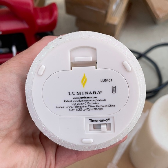 Luminara 3 Piece Real Flame Effect Candles - Picture 4 of 9